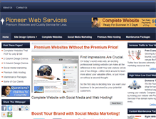 Tablet Screenshot of pioneerwebservices.com